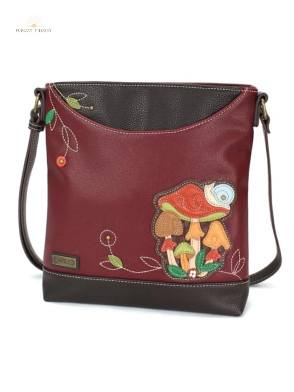 Faux Leather Crossbody Messenger Purse with Adjustable Strap